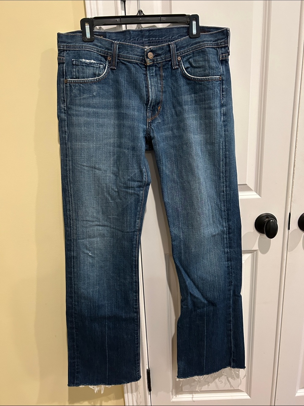 Citizens Of Humanity Dark Blue Relaxed Straight Jeans